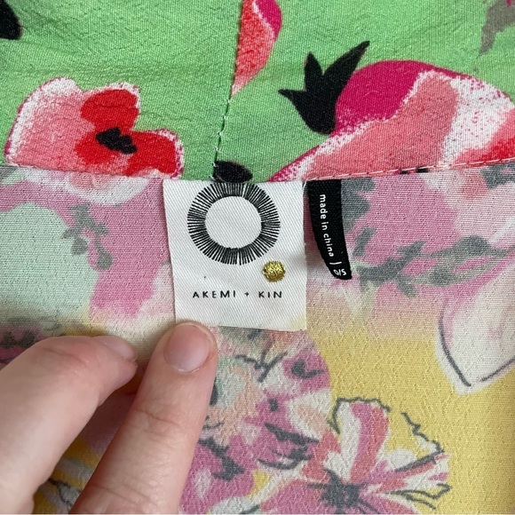 Anthropologie Akemi + Kin Aurelia Floral Print Kimono OS - Picture 5 of 12
